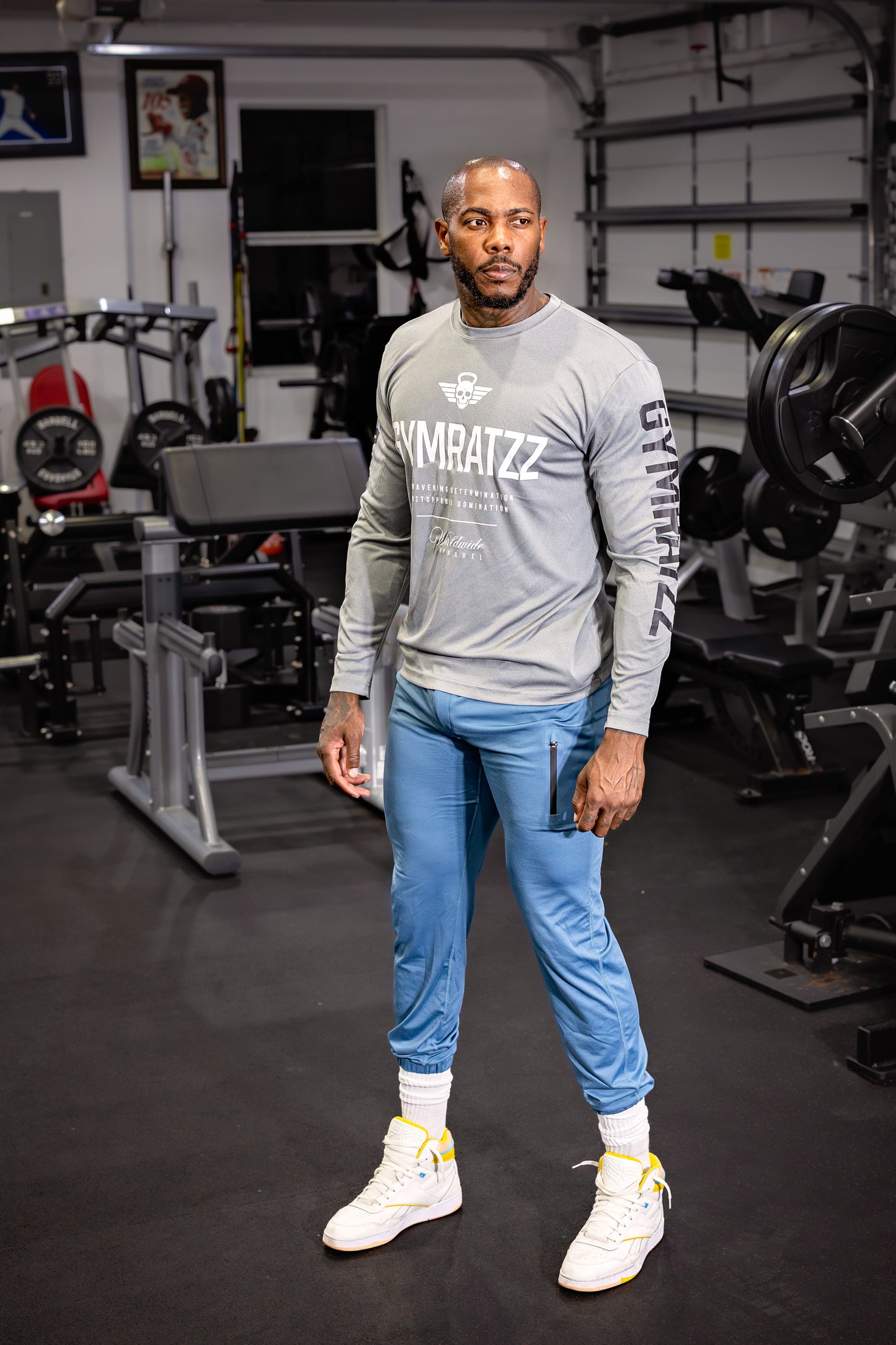 Unstoppable Long Sleeve Tee Light Grey