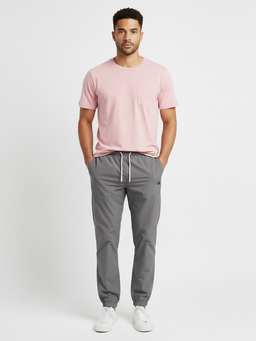 Timba Lined Workout Jogger Brushed Nickel