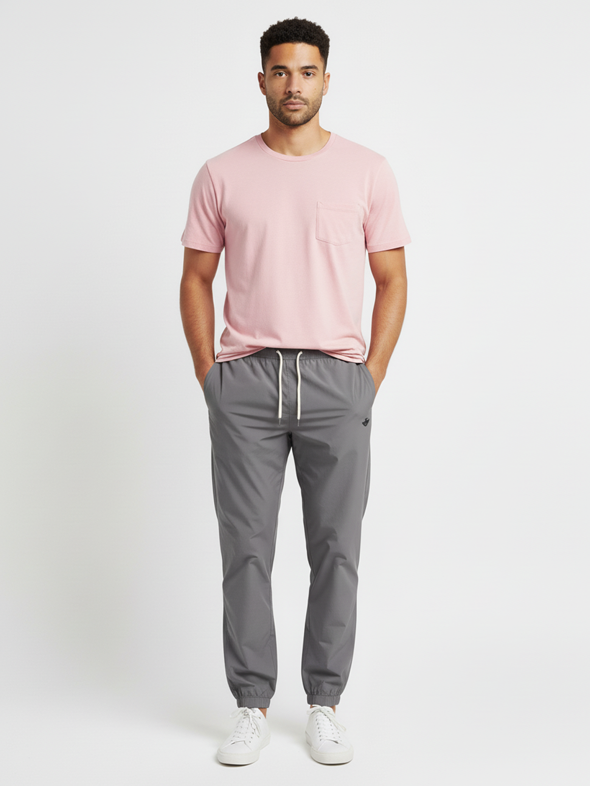 Timba Lined Workout Jogger Brushed Nickel