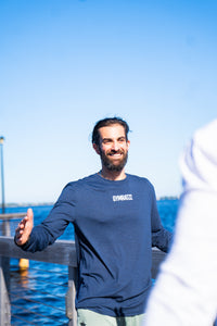 Long Sleeve Worldwide Tee Navy