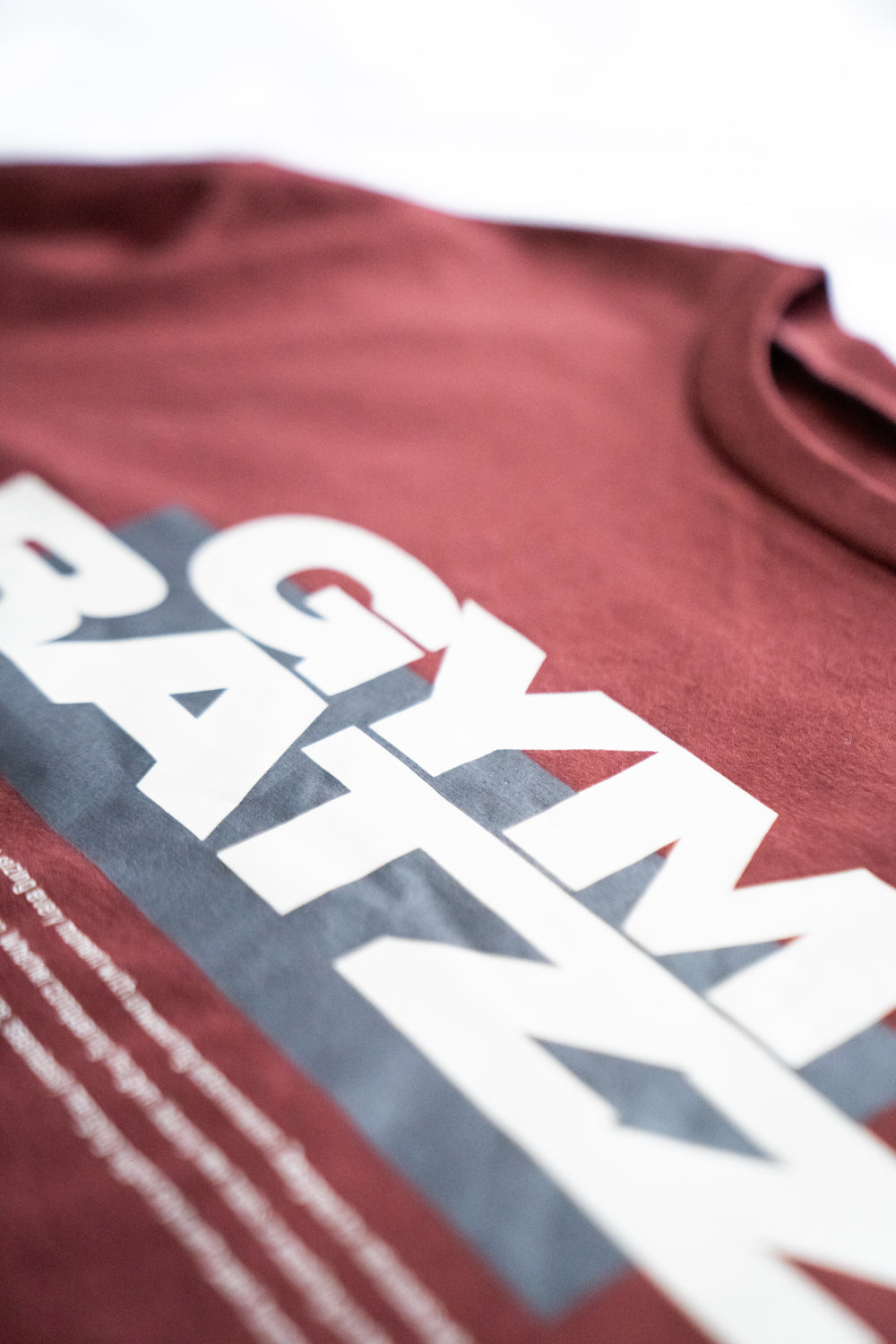 Short Sleeve Bold Ratzz Tee Burgundy
