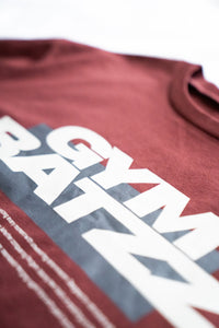 Short Sleeve Bold Ratzz Tee Burgundy