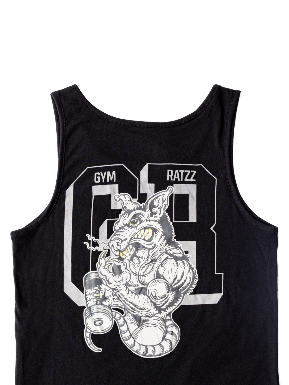 Ripped Rat Tank Black