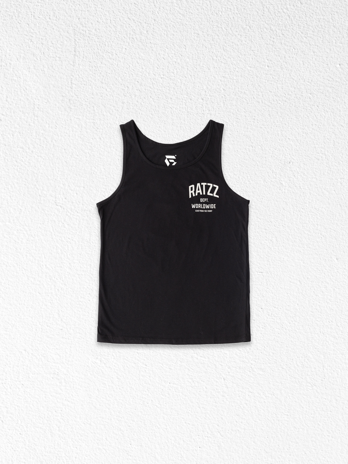 Ripped Rat Tank Black