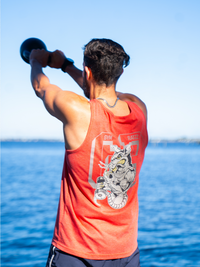 Ripped Rat Tank Red