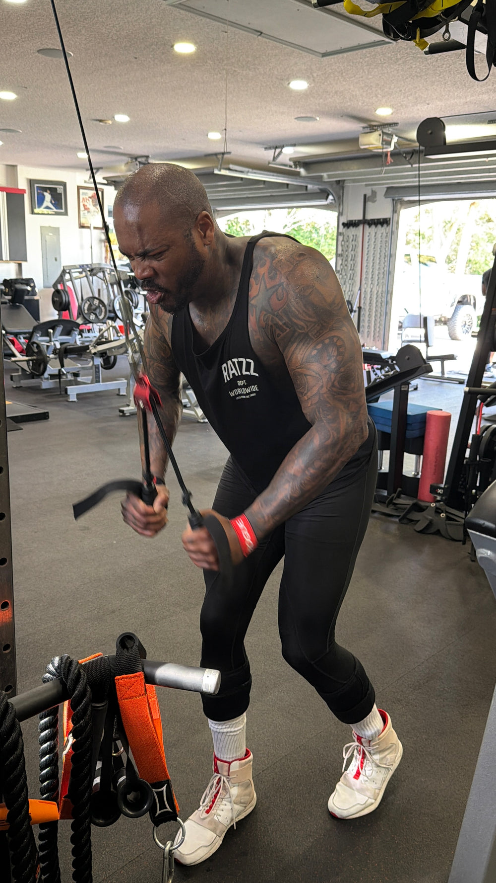 Ripped Rat Tank Black