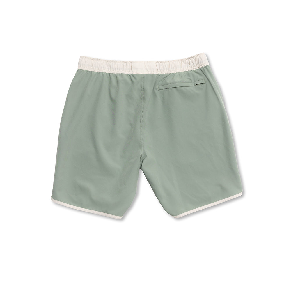 Flex Scallop Short Olive Green