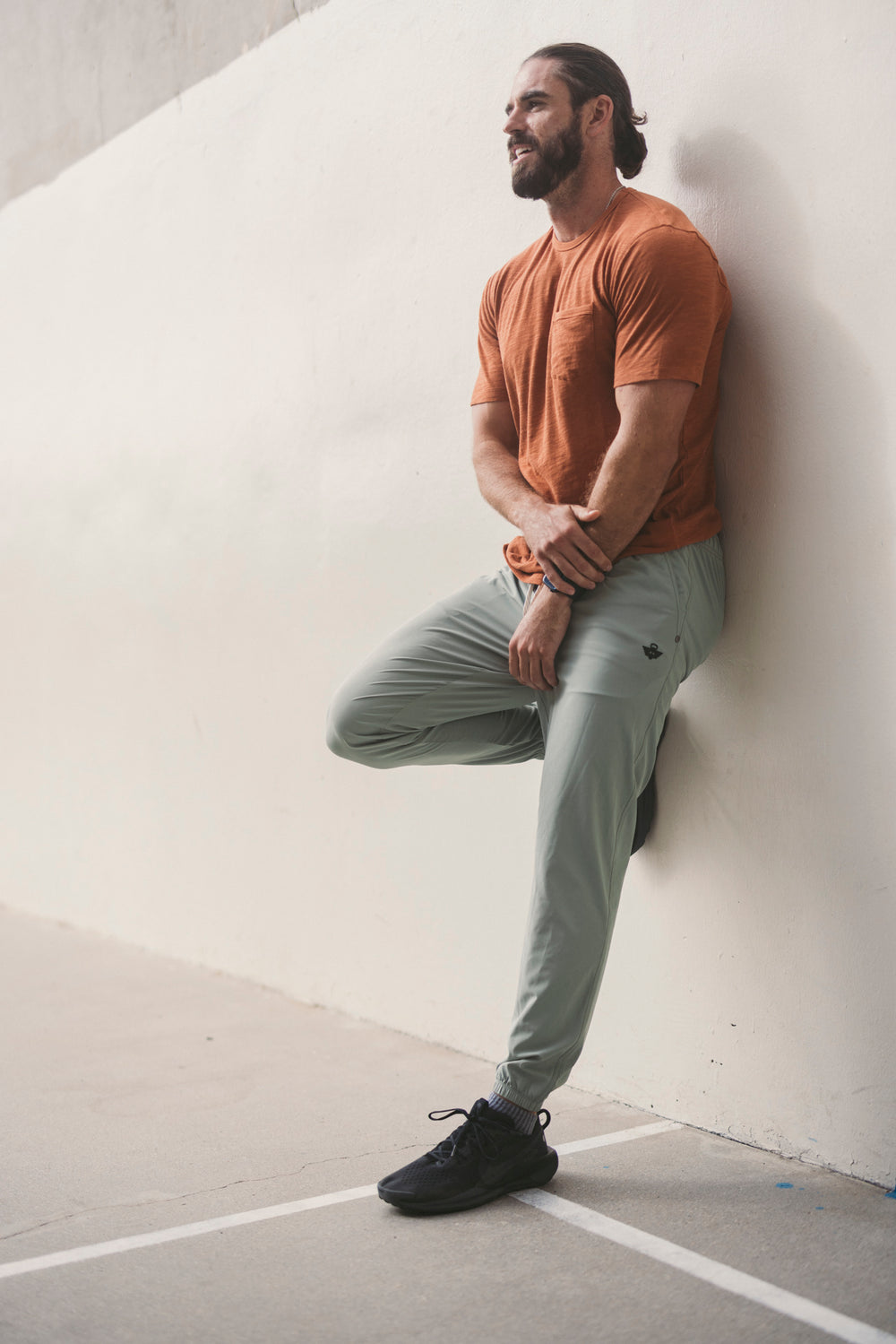 Timba Lined Workout Jogger Brushed Nickel