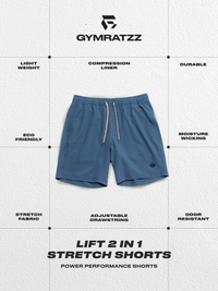 Lift 2 In 1 Stretch Workout Short Oceanview