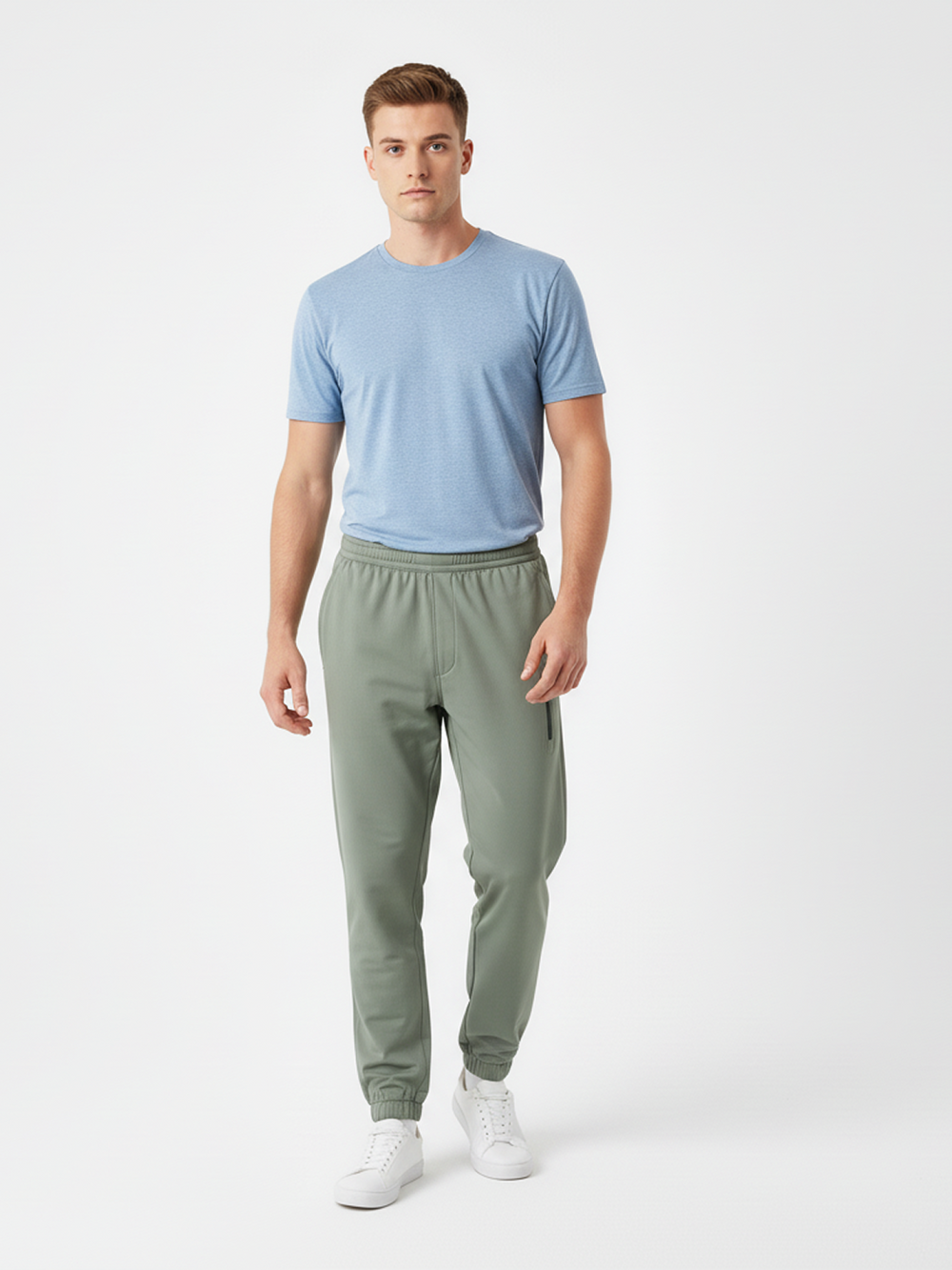 1RP Soft Tech Zip Jogger Olivegreen