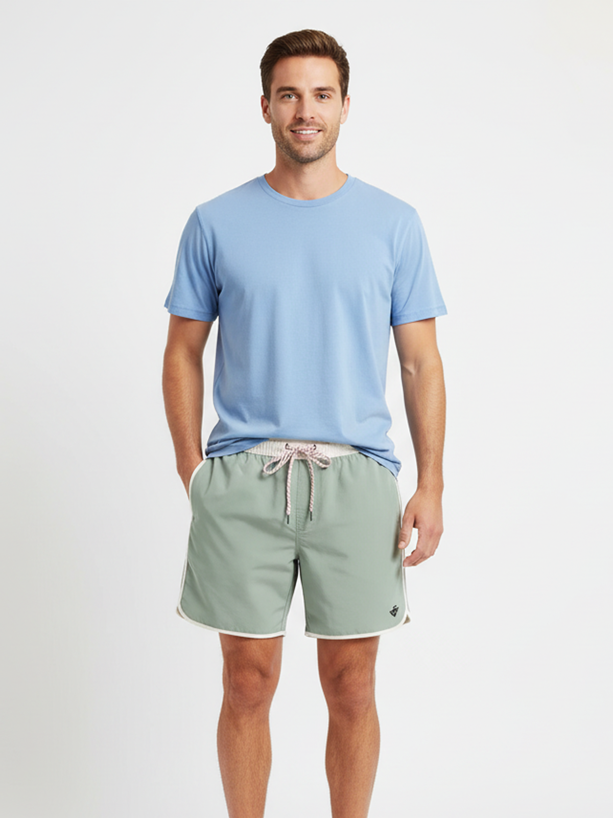 Flex Scallop Short Olive Green
