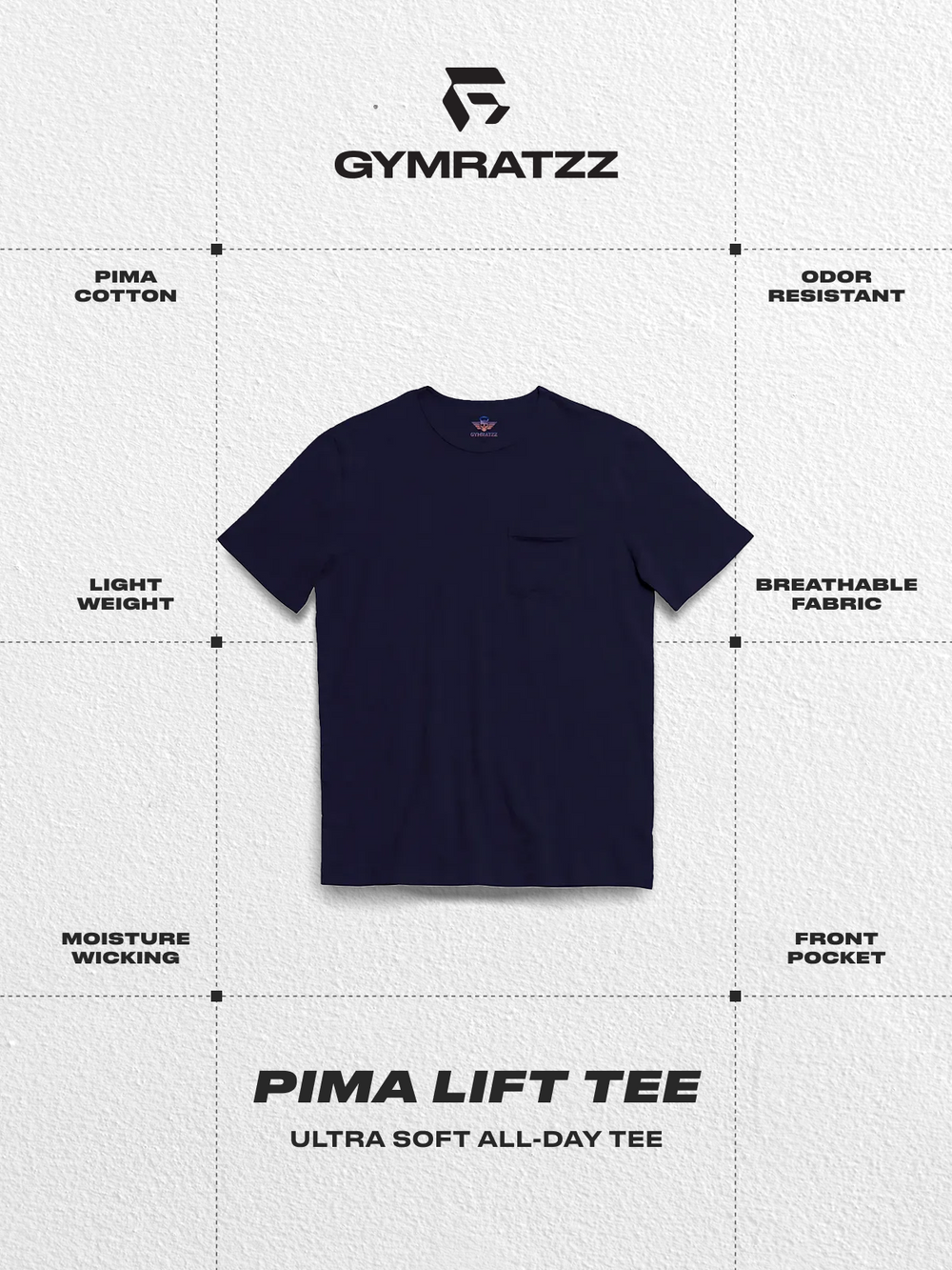 Pima Lift Tee Seaborne