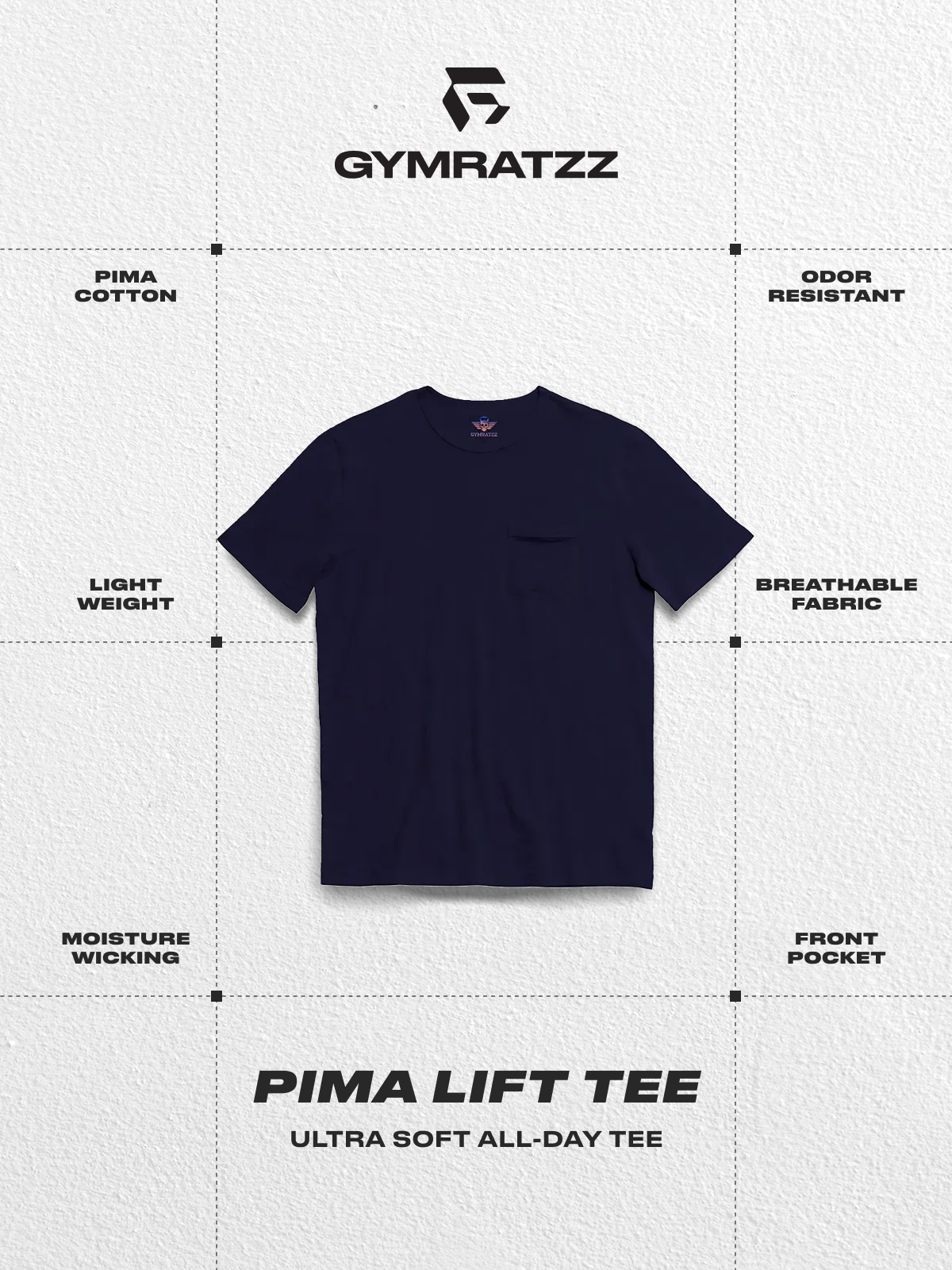 Pima Lift Tee Seaborne