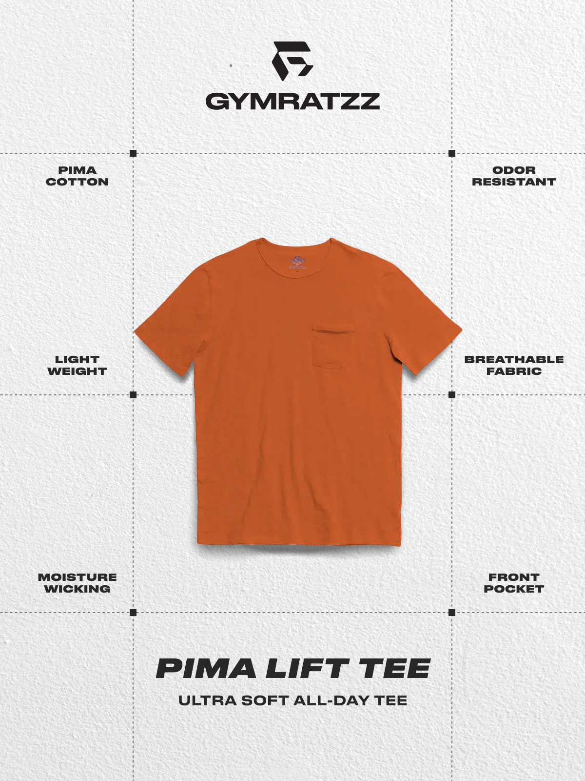 Pima Lift Tee Sienna