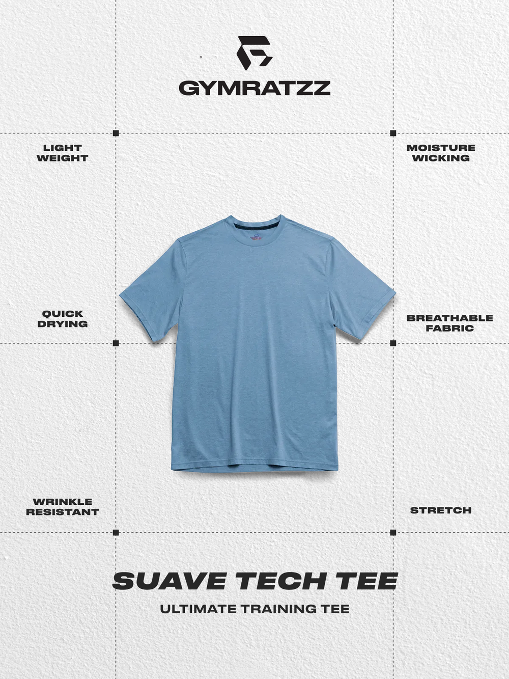 Suave Tech Workout Tee Oceanview
