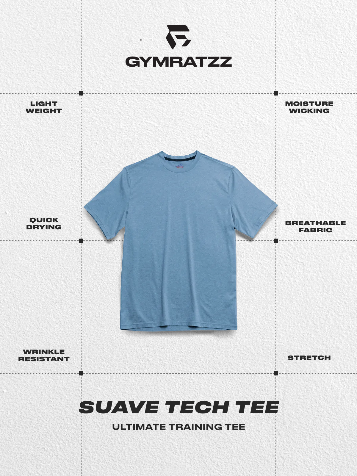 Suave Tech Workout Tee Oceanview