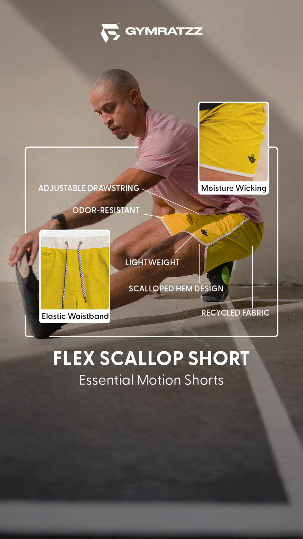 Flex Scallop Short Brushed Nickel