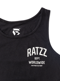Ripped Rat Tank Black