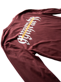 Unwavering Long Sleeve Tee Burgundy