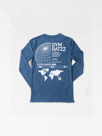 Worldwide Long Sleeve Tee Light Blue