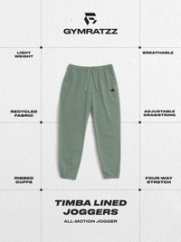 Timba Lined Workout Jogger Lily Pad