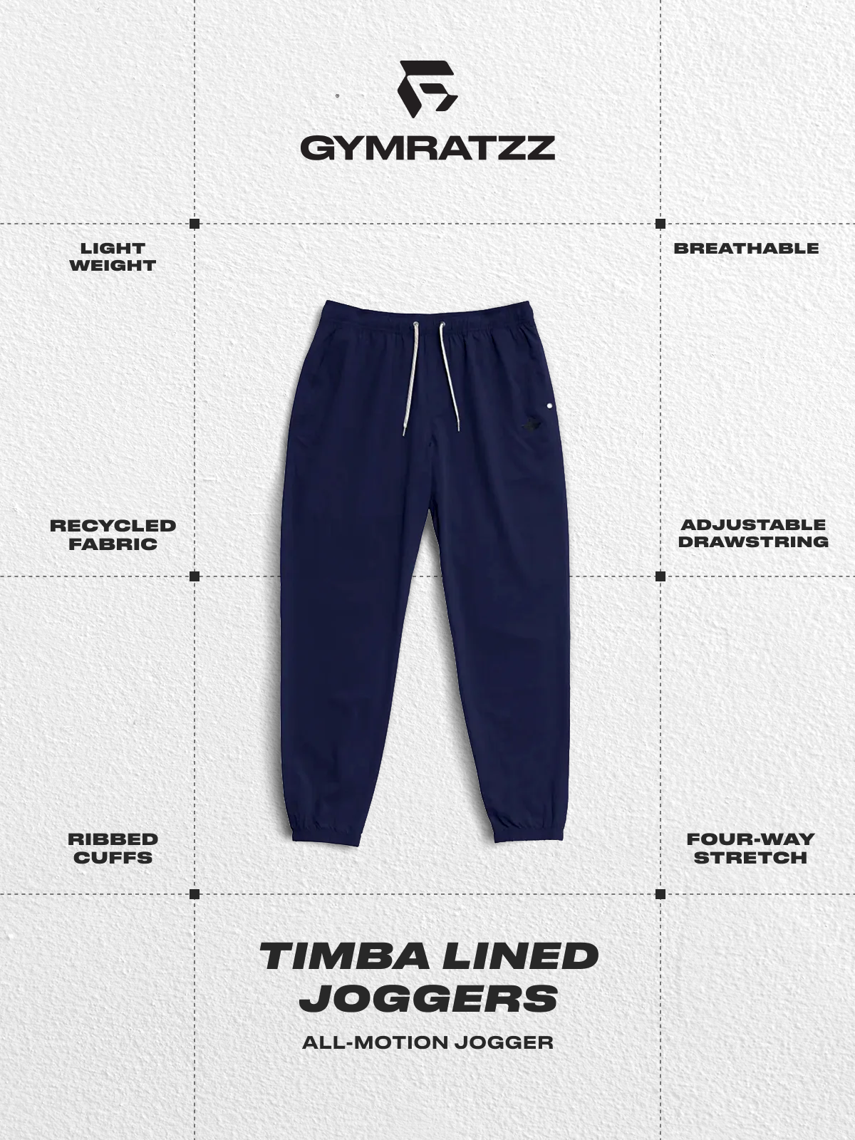 Timba Lined Workout Jogger Seaborne