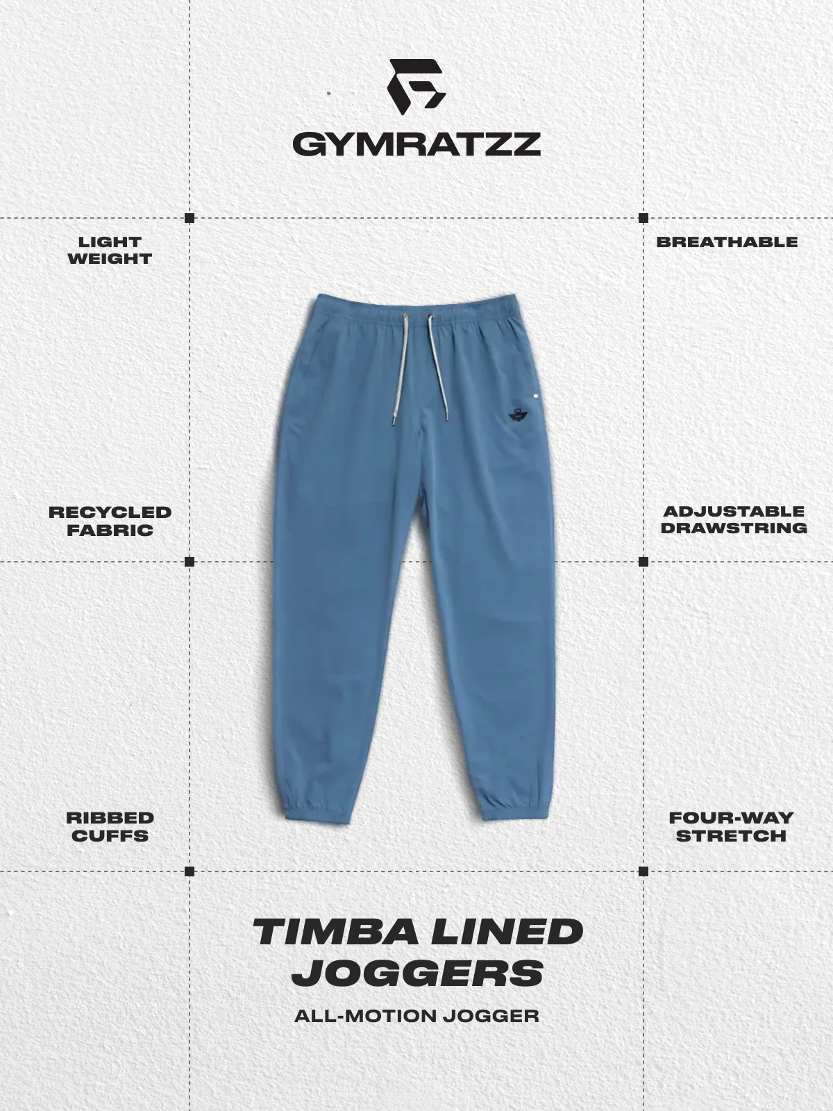 Timba Lined Workout Jogger Oceanview