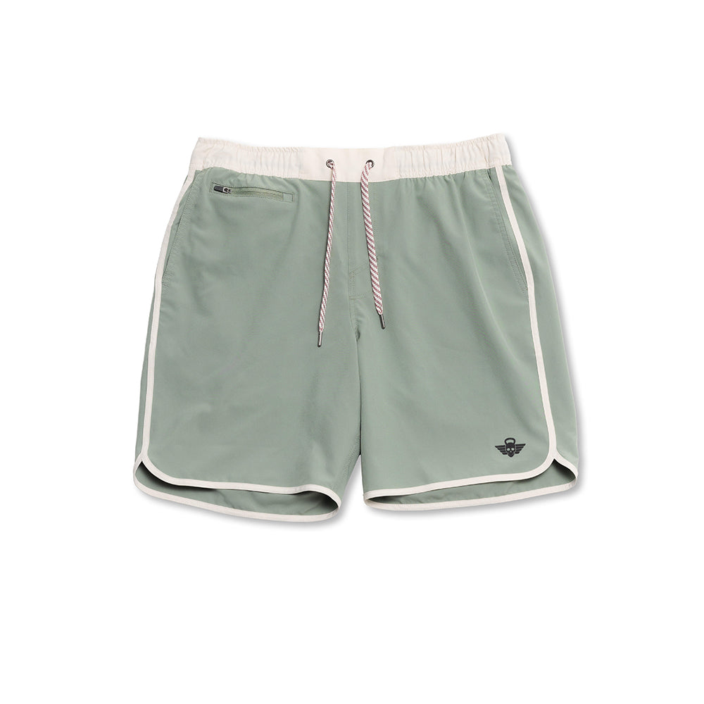 Flex Scallop Short Olive Green
